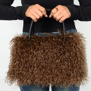 New Women's Plush Women Handbag Cute Large Capacity High Quality Plush Bag Fashionable and Versatile Wool Tote Bag Shoulder Bag