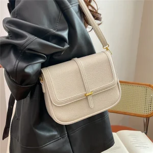 Casual Women PU Leather Shoulder Bags High Quality Ladies Crossbody Bags for Women Fashion Female Handbags Solid Messenger Bag